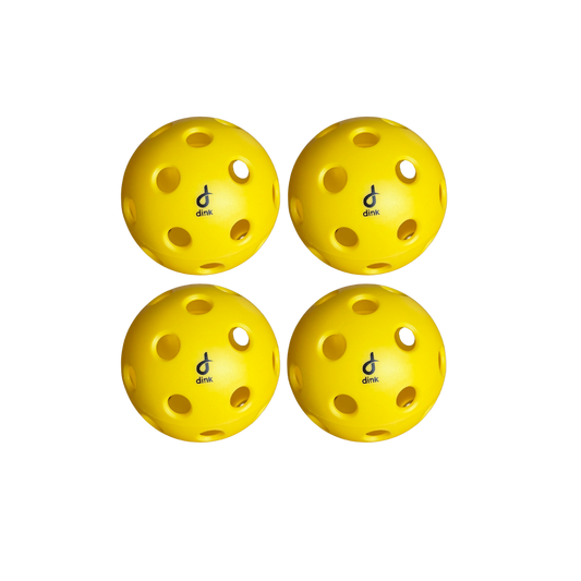 yellow indoor pickleballs