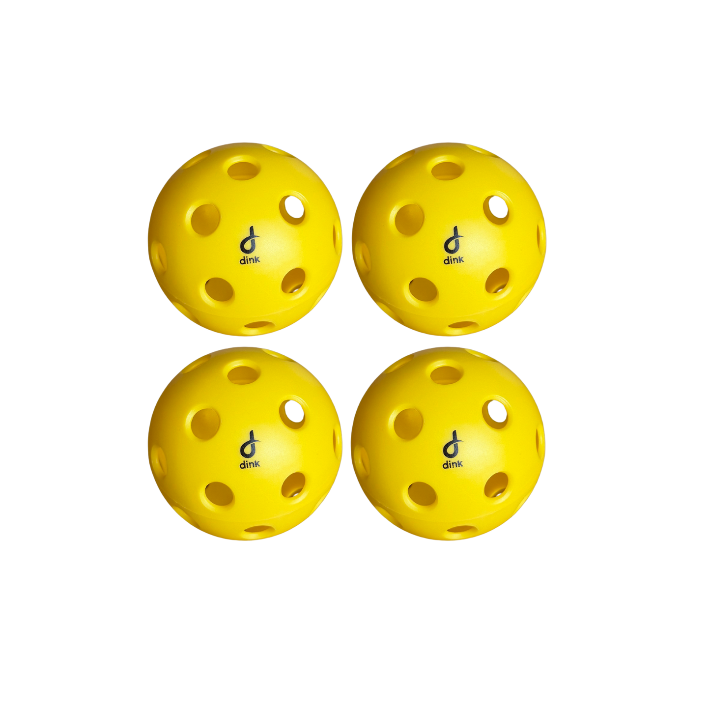 yellow indoor pickleballs